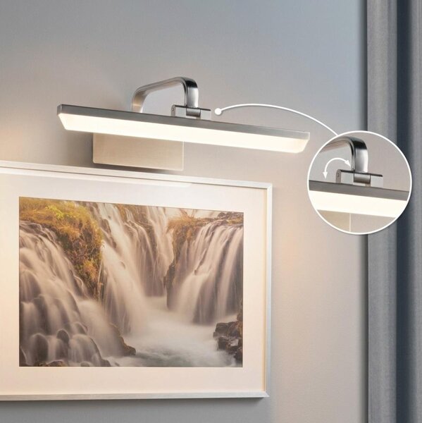 Paulmann RENAN 95572 - Aplică LED 9,5 W pentru tablouri, 230 V, 40 cm, crom mat