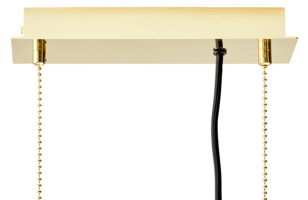 DESIGN BY US Lampă suspendată Limbo, marmură, maro, 2 becuri, reglabilă pe înălțime, reglabil, Maro / Rugină, Camera de zi / sufragerie, Marmură, Design