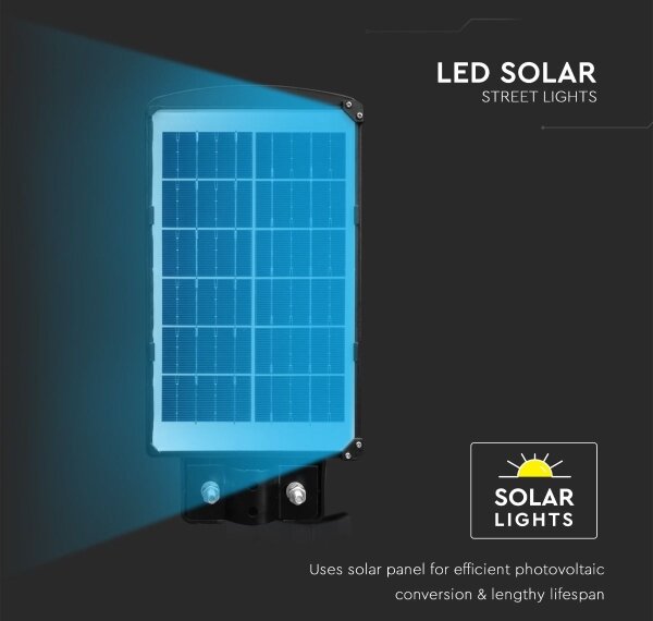 Lampă LED stradală solară dimabilă LED/6W/3,2V 6000K IP65 5000 mAh + telecomandă