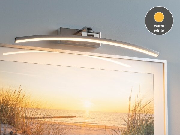 Paulmann 95558 - Aplica LED BENTO 10 W pentru tablouri, 230 V, 50 cm, crom mat