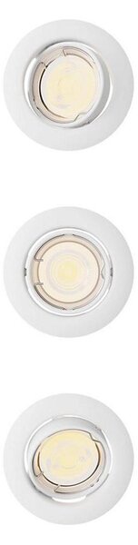 Philips - Set de 3 spoturi încastrate PERIDOT 1xGU10/7W/230V, alb
