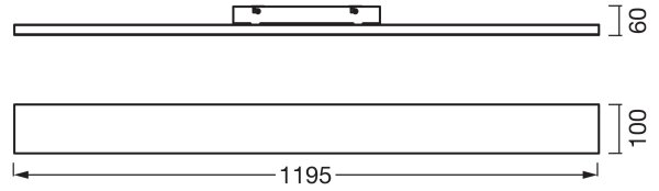 Osram - Panou LED aplicat PLANON LED/30W/230V 3000K 10x120 cm alb