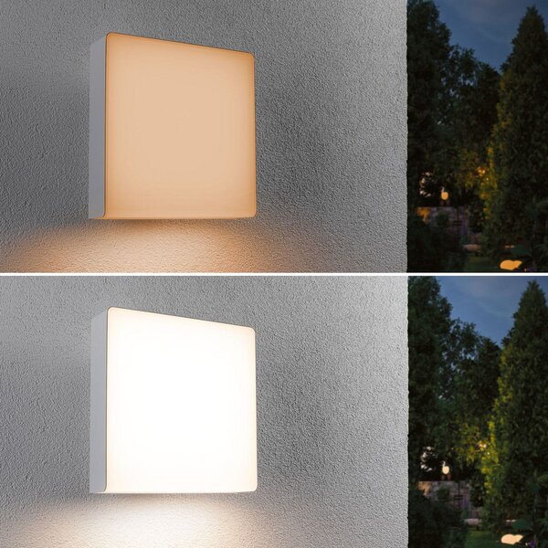 Paulmann LED cu LED-uri pentru exterior Azalena zigbee, 2200K, alb, reglabil, Alb, Aluminiu