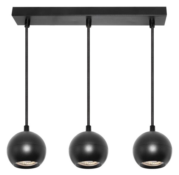 Osram - Lampă suspendată pe cablu SPOT SPHERAL 3xGU10/6W/230V neagră