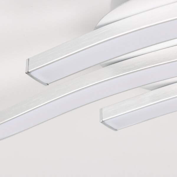 Plafonieră LED 3 x 6W, 230V, 3000K, argintie