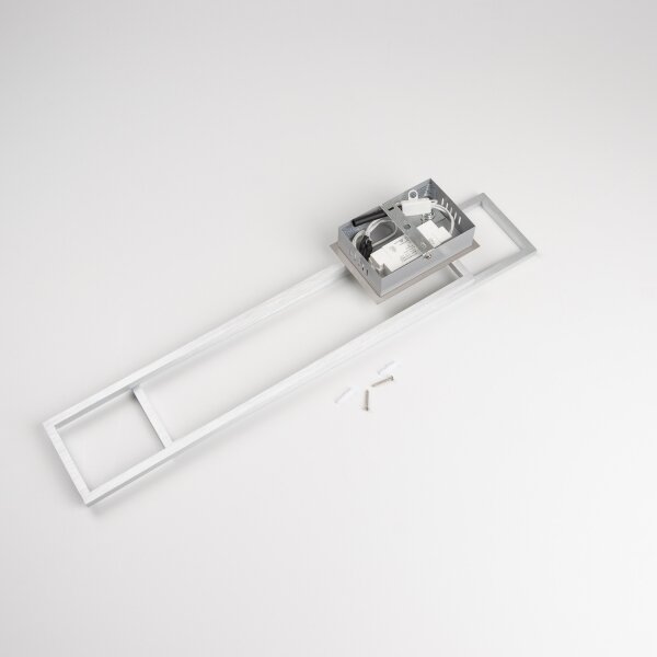 Plafonieră LED/40W/230V crom mat