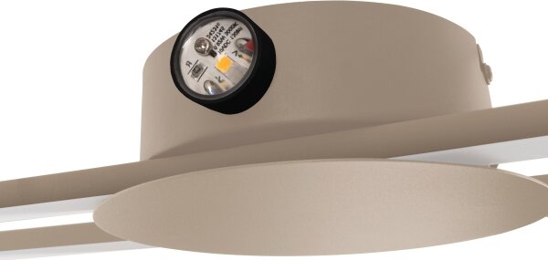 Eglo 902126 - Aplica LED de perete VENTICELLO LED/20W/230V + LED/0,91W bej