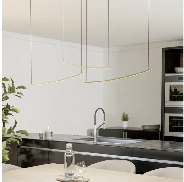 Eglo 902167 - VILLEGGI suspensie LED dimmabilă pe cablu LED/22W/230V 2700/4000/6500K auriu