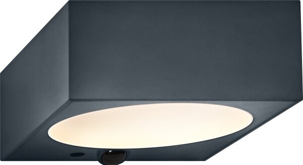 Osram - Aplică solară LED de perete ENDURA STYLE, 10,7 W, 4,2 V, 2000 mAh, IP65, antracit