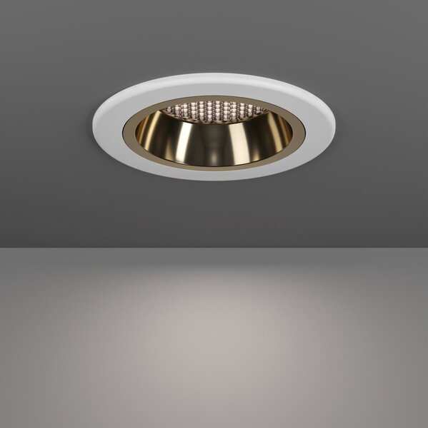 Eglo 902299 YEBRA-Z - Lampă LED RGBW dimabilă cu sticlă fumurie pentru tavan fals, LED/4,8W/230V IP44, alb/auriu