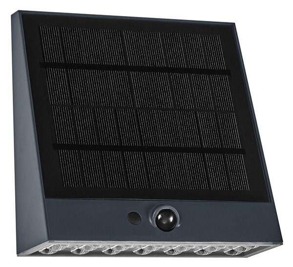 OSRAM - Aplica LED solară ENDURA STYLE, 10,2 W / 4,2 V, 2000 mAh, IP54, antracit
