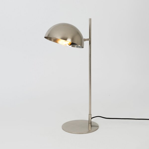 Holländer Lampă de masă Miro, argintie, înălțime 58 cm, fier/aur, Metalic, Camera de zi / sufragerie, Metal, Modern, Birou de masă