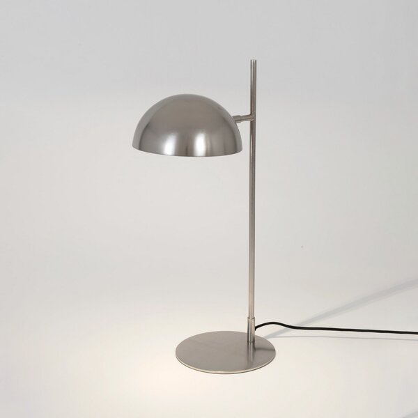 Holländer Lampă de masă Miro, argintie, înălțime 58 cm, fier/aur, Metalic, Camera de zi / sufragerie, Metal, Modern, Birou de masă