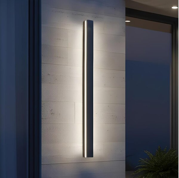 Aplică de perete LED pentru exterior MIRANA, 25W, 230V, 4000K, IP44, 120 cm, neagră