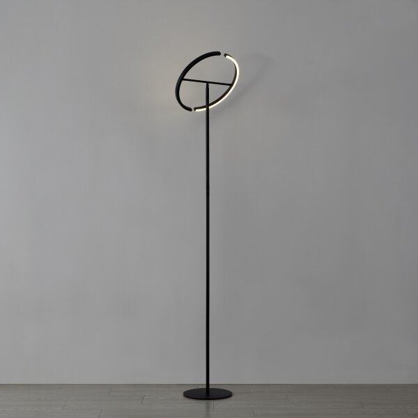 Eglo CASTELPOTO 901972 - Lampă de podea LED dimabilă 2xLED/8,8W/230V, neagră