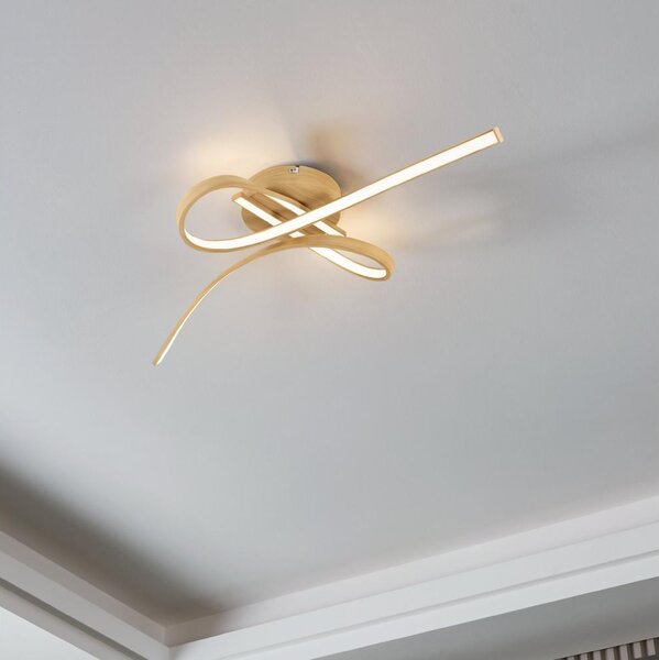 Eglo 901103 - Plafonieră LED SELVINA, 20,5 W, 230 V, maro
