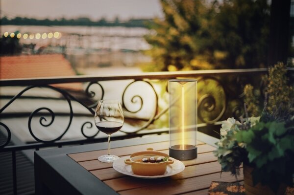 Osram - Lampă de masă pentru exterior ENDURA STYLE, cu dimmer tactil, LED/1,5W/5V 2500 mAh IP54 antracit