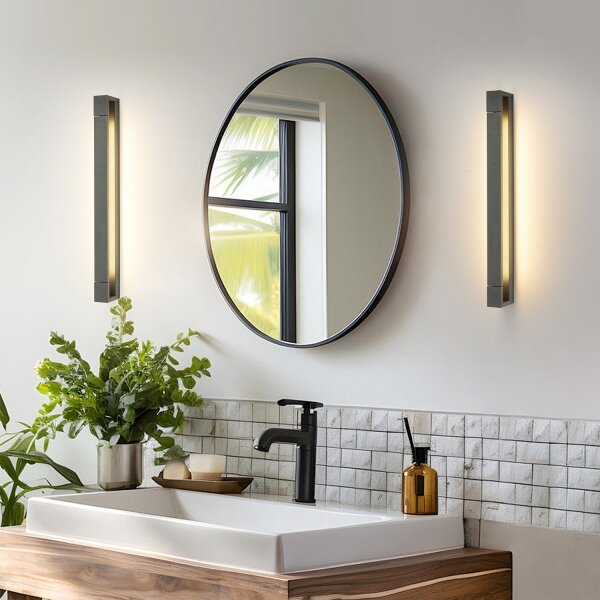 Brilagi - Lumină LED pentru oglindă de baie AQUA LINE LED/18W/230V 60 cm IP44 antracit