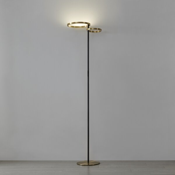 Eglo 901975-LED Lampadar CASTELPOTO cu dimmer, LED/16W/230V + LED/12W, auriu/negru
