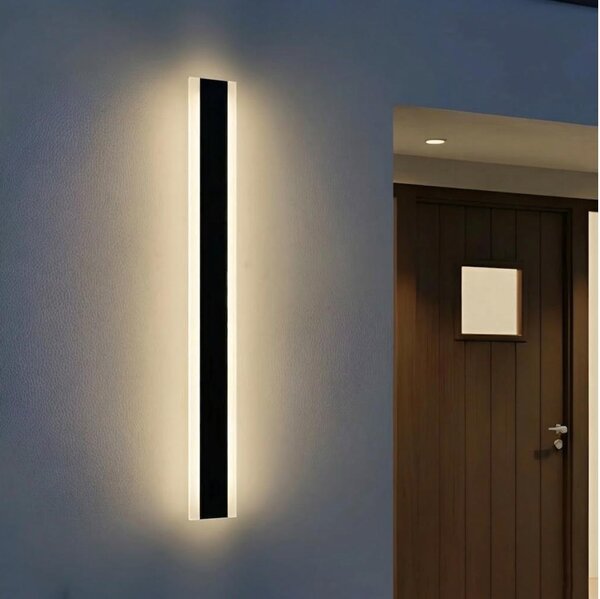 Aplica de perete LED pentru exterior MIRANA S LED/25W/230V 4000K IP44 120 cm negru