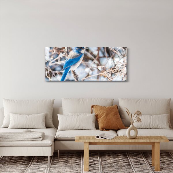 Tablou - Pasare de iarnă (120x50 cm)