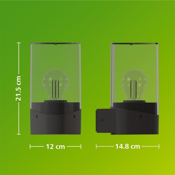 Philips - Lampă LED de perete pentru exterior NAYL 1xE27/4W/230V 2700K IP44