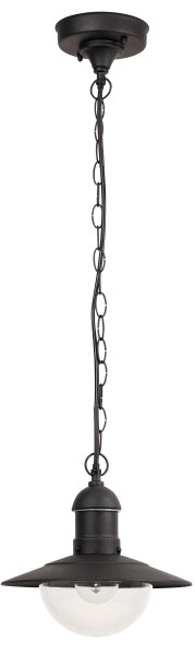 Brilagi MOLDE - lampă suspendată pentru exterior, 1xE27/60W, IP44, negru
