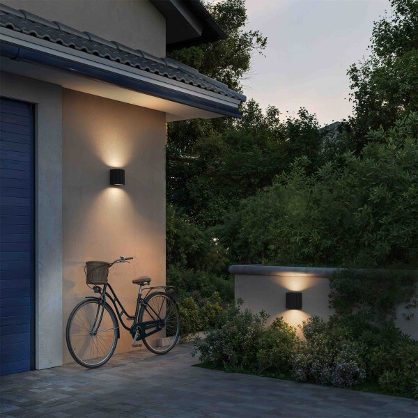 Philips - Aplică de perete pentru exterior LED ZYRA, 4,3 W, 230 V, 2700 K, IP44