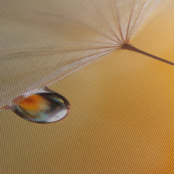 Tablou - Flori macro (cu ceas) (90x30 cm)