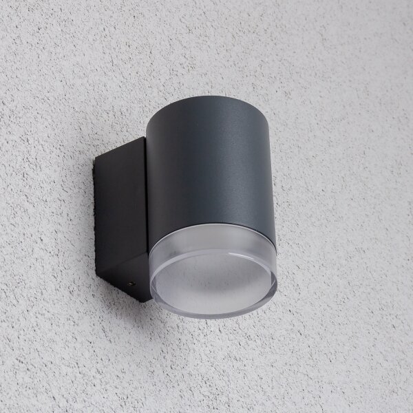 Brilagi - Aplică de perete LED RGBW pentru exterior MATERA 1xGU10/4,8W/230V antracit IP54