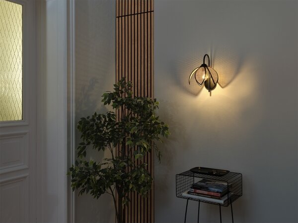 Osram - Lampă de perete DECOR RATTAN 1xE27/15W/230V bej/negru