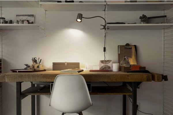 Osram - Lampă de birou cu clemă DESK LINE 1xGU10/9W/230V, neagră