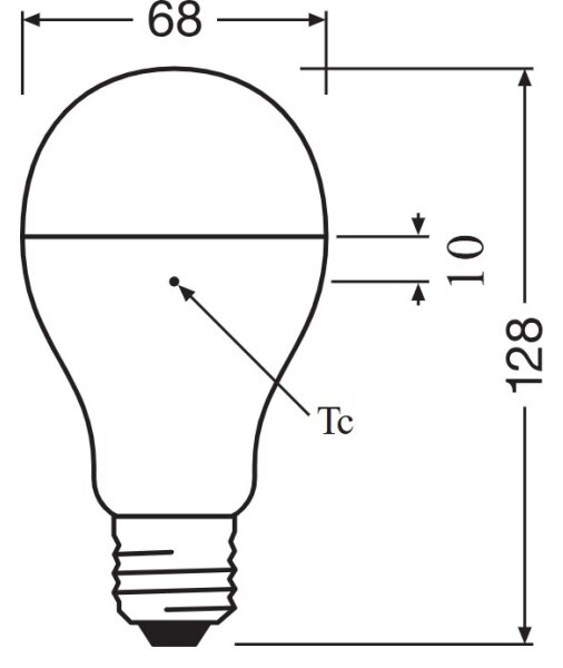 Bec LED E27/19W/230V 6500K - Osram