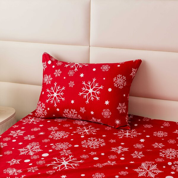 Fata de perna din microfibra SNOWFALL 50x70 cm, rosu