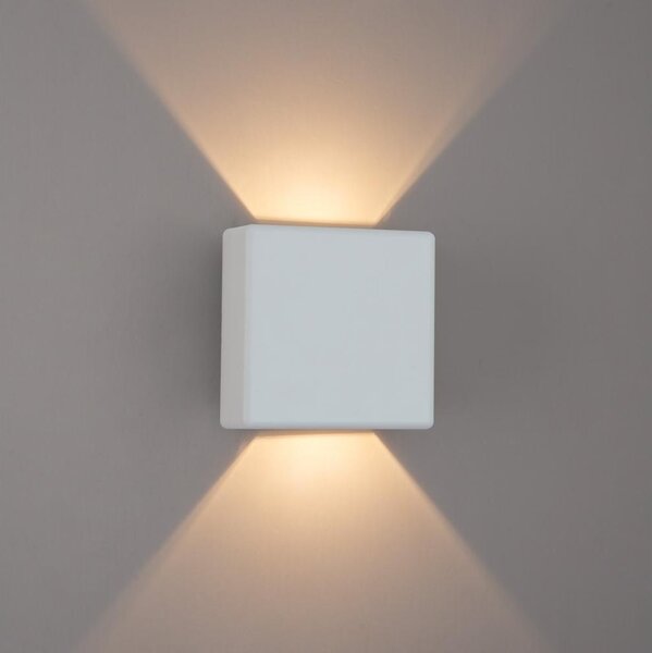 Brilagi - Aplică LED de exterior DOUBLERAY LED/6W/230V albă IP54