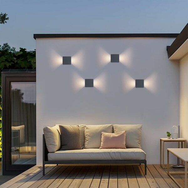 Brilagi - Aplică de perete LED pentru exterior DOUBLERAY LED/6W/230V antracit IP54