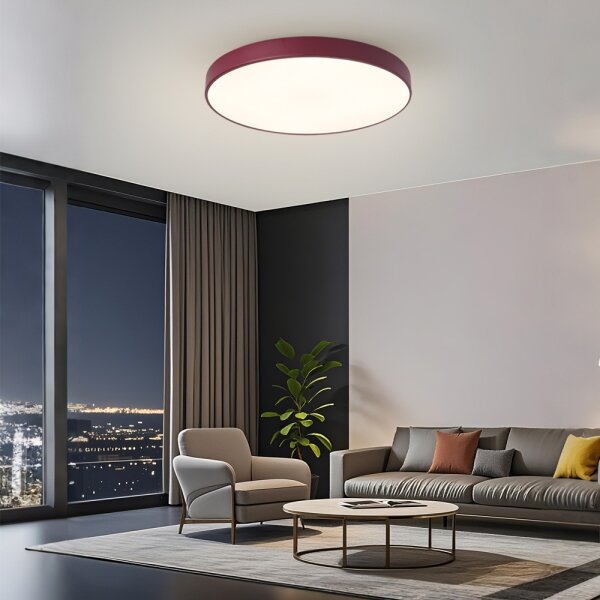 Brilagi-LED Plafonieră reglabilă POOL LED/60W/230V 3000-6000K 60 cm bordo + telecomandă
