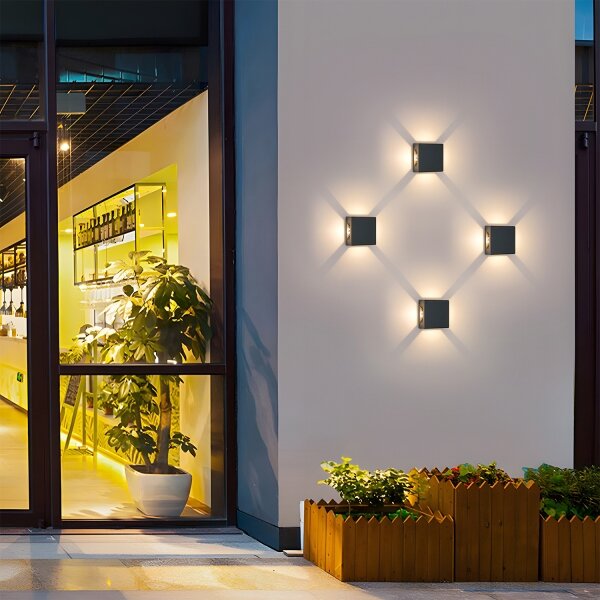 Brilagi - Aplică de perete LED pentru exterior QUADRAY LED/6W/230V, antracit, IP54