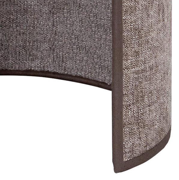 Euluna Aplică de perete Celine, cappuccino, țesătură Chenille, 24 cm, reglabil, Maro / Rugină, Camera de zi / sufragerie, Țesătură / Textil, Modern