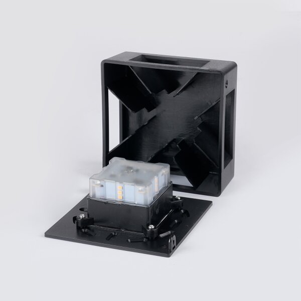 Brilagi - Aplică LED de exterior QUADRAY LED/6W/230V neagră IP54
