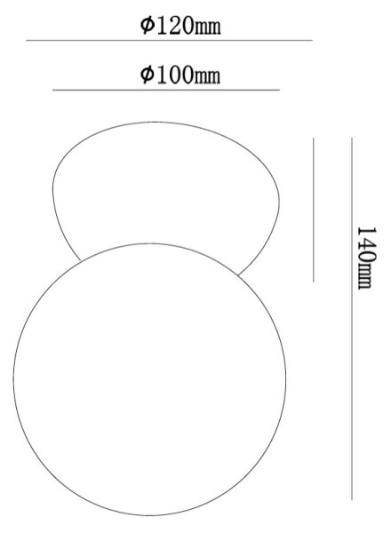 Ondaluce - Aplica de perete ROCK 1xG9/7W/230V beton/alb