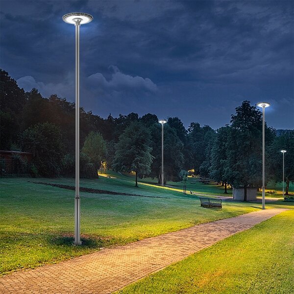 Brilagi - Stâlp metalic pentru iluminat exterior, 5 m, diam. 58 mm, antracit