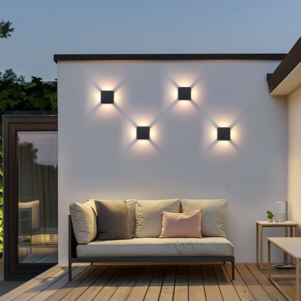 Brilagi - Aplică LED de exterior QUADRAY LED/6W/230V neagră IP54