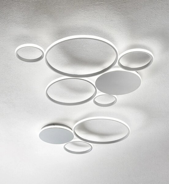 Plafonieră LED reglabilă POIS, 68W/230V, argintie - Ondaluce