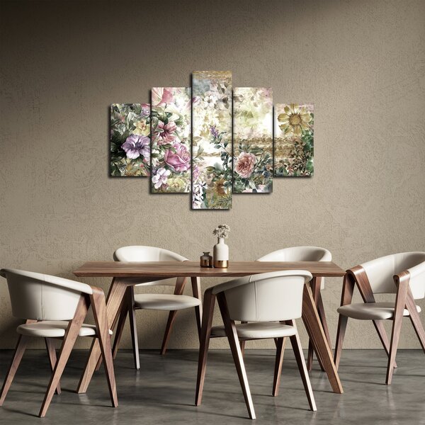 Tablou - Flori de design (150x105 cm)