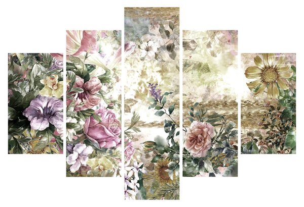 Tablou - Flori de design (150x105 cm)