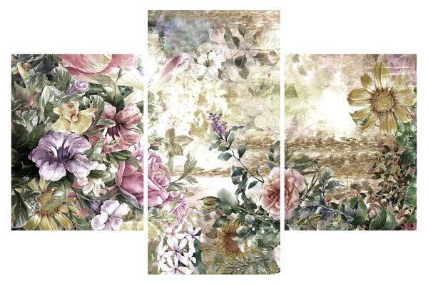 Tablou - Flori de design (90x60 cm)