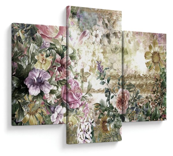 Tablou - Flori de design (90x60 cm)