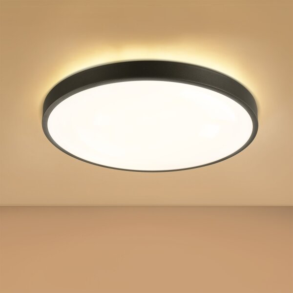 Brilagi - Corp de iluminat LED reglabil GLASS POOL DOUBLE LED/60W/230V 50 cm negru + telecomandă