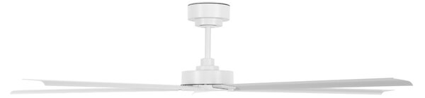 Beacon Lighting Ventilator de tavan Monza alb DC silențios Ø 152 cm IP55, Alb, Camera de zi / sufragerie, Aluminiu, Modern